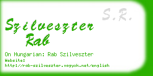 szilveszter rab business card